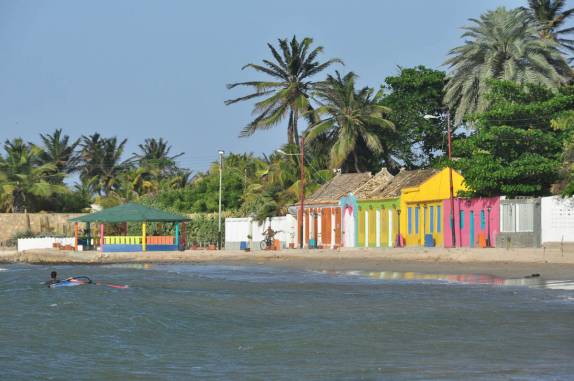 As casas coloridas da cidade de Adícora, no litoral da península de Paraguaná, ponto mais ao norte da Venezuela